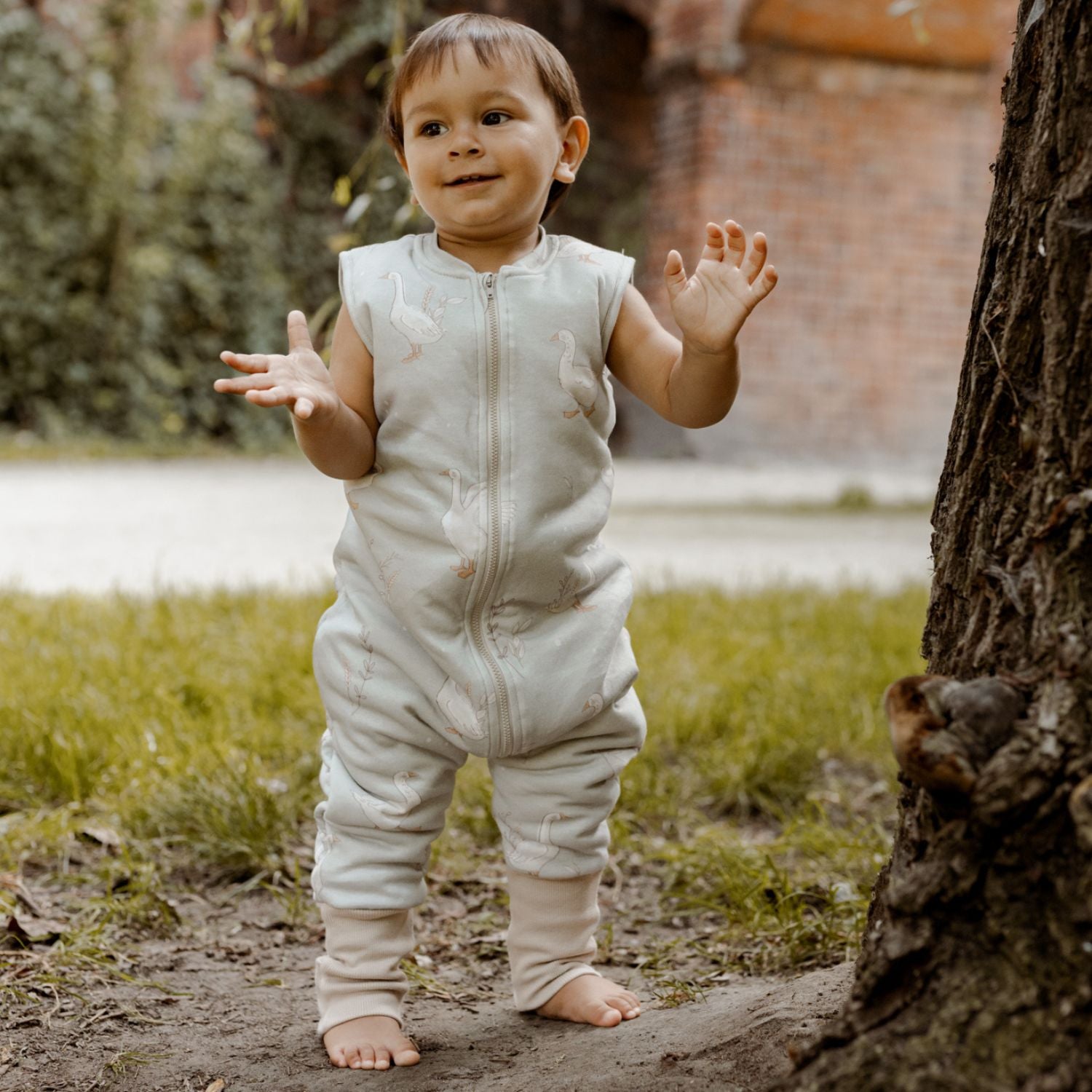 Śpiworek z nogawkami 1-2 lat - ColorStories Happy Goose Olive 1.0 Tog