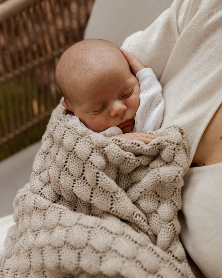 Kocyk bambusowy Fema - ColorStories Beżowy 80x100