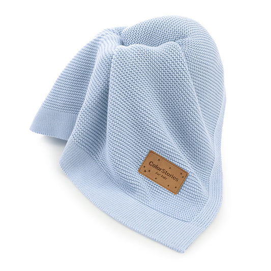 Kocyk bambusowy Bibi- ColorStories Baby blue