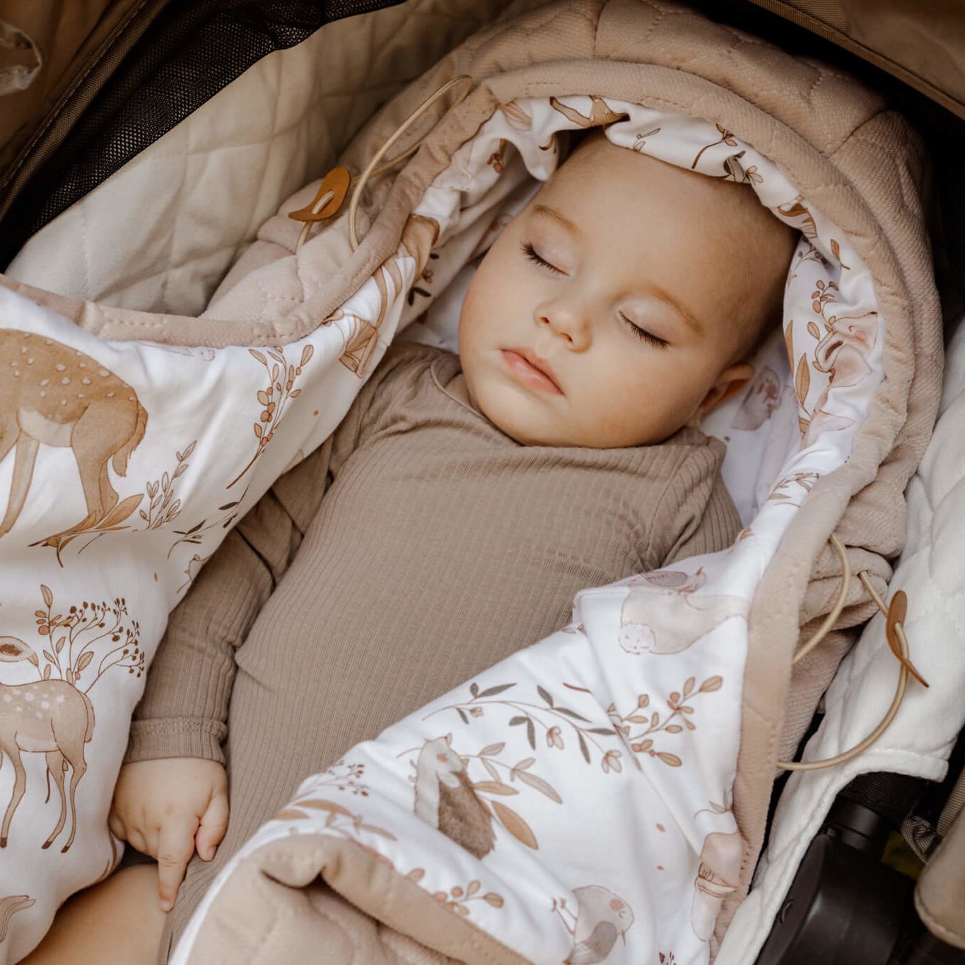 Śpiworek do wózka i fotelika 2w1 0-10 mies - ColorStories Forest Friends