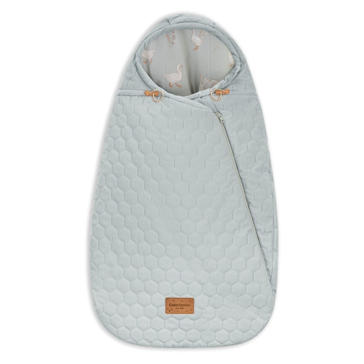 Śpiworek do wózka i fotelika 2w1 0-10 mies - ColorStories Happy Goose Olive