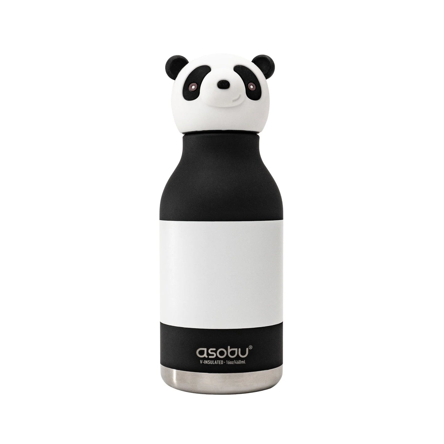 Butelka termiczna ze słomką Bestie 460 ml - Asobu Panda