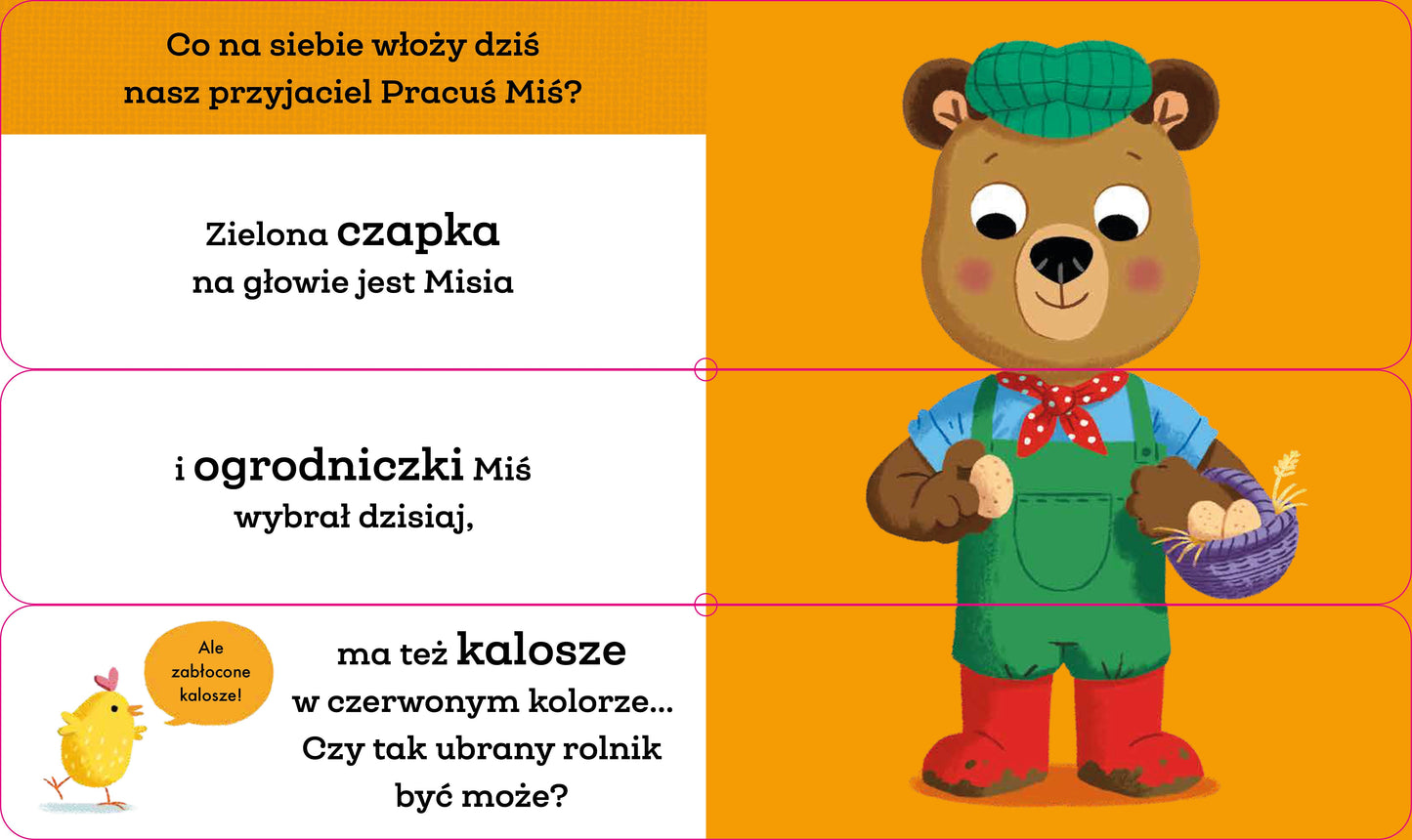 Miś pracuś. Zabawa w przebieranie - Wydawnictwo Wilga