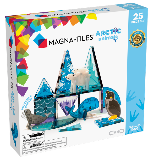 Klocki Magnetyczne Arctic Animals 25 el. - MAGNA-TILES®