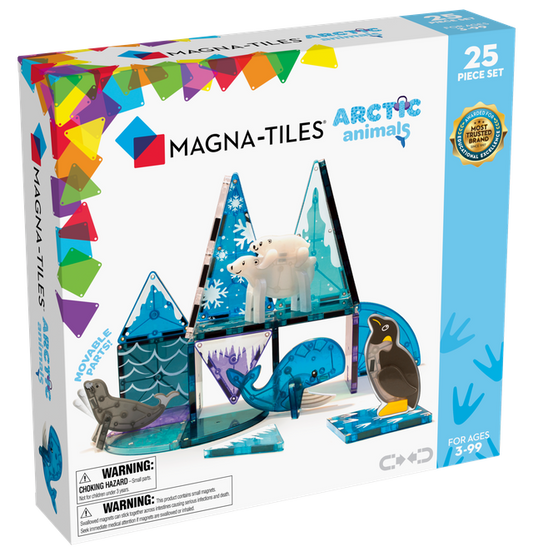Klocki Magnetyczne Arctic Animals 25 el. - MAGNA-TILES®
