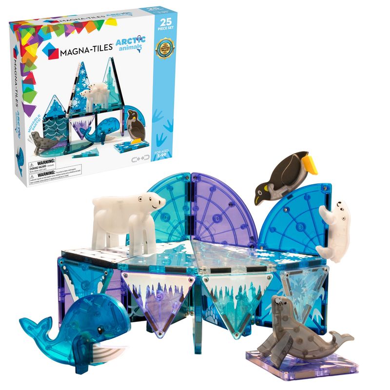 Klocki Magnetyczne Arctic Animals 25 el. - MAGNA-TILES®