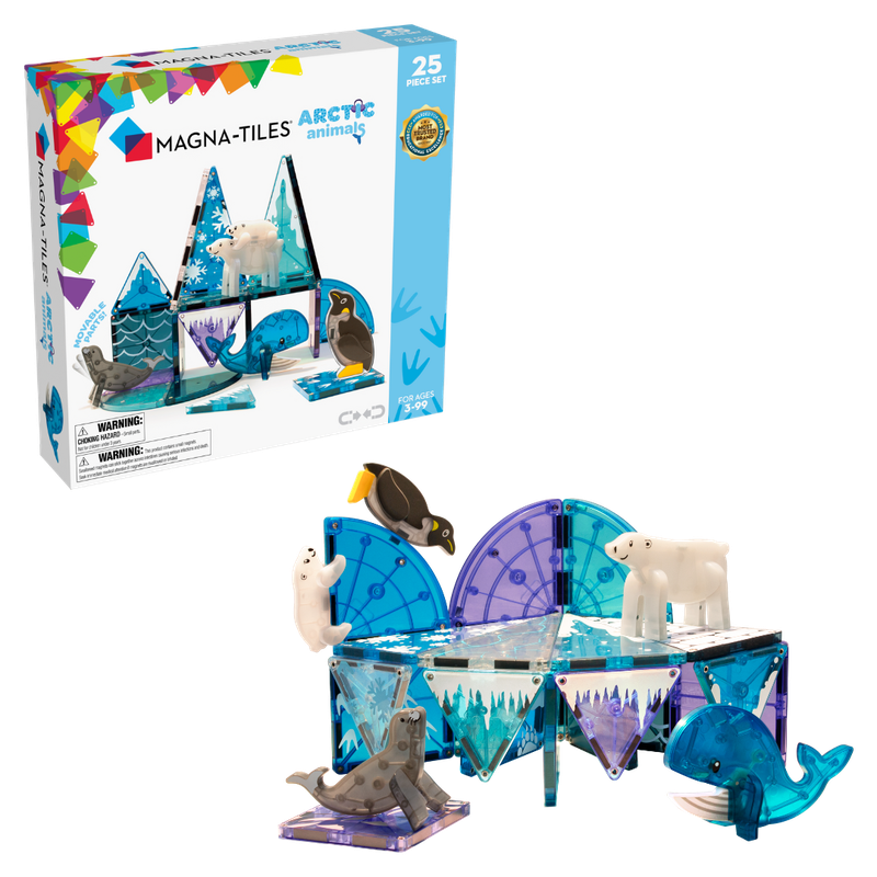 Klocki Magnetyczne Arctic Animals 25 el. - MAGNA-TILES®