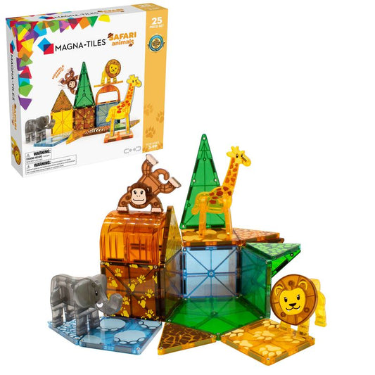 Klocki Magnetyczne Safari Animals 25 el. - MAGNA-TILES®