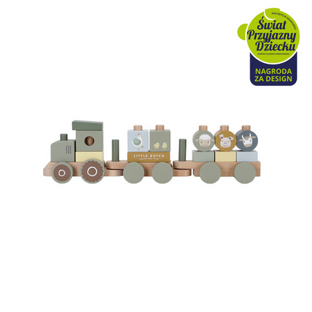 Pociąg traktor Little Farm FSC LD7154 - Little Dutch