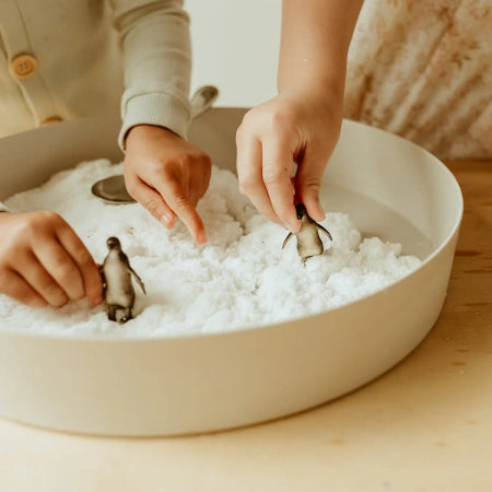 Sensoryczny śnieg, miękka masa sensoryczna dla dzieci 3+ - Jellystone