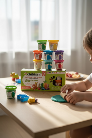 Naturalna ciastolina zestaw eco kubków 8 szt. - Childgen