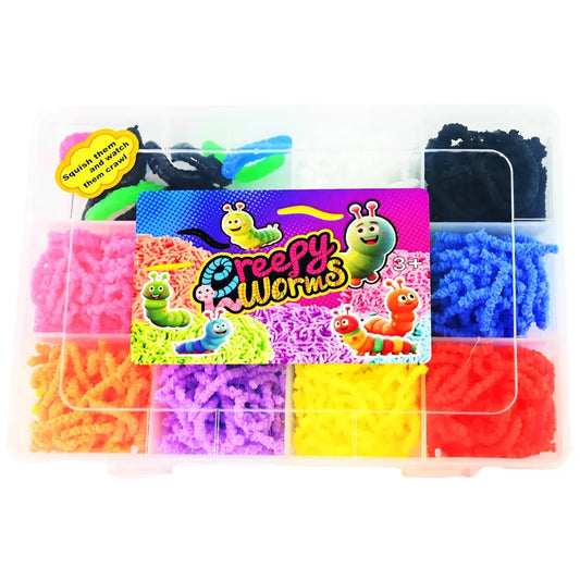 Sensoryczne magiczne robaczki - magic worms box