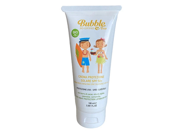 Organiczny krem przeciwsłoneczny dla dzieci SPF50+ 100ml 0m+ - Bubble&CO