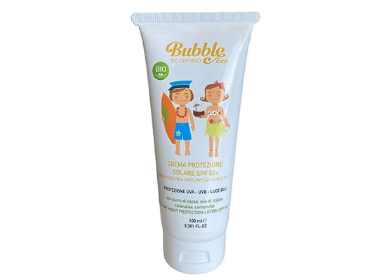Organiczny krem przeciwsłoneczny dla dzieci SPF50+ 100ml 0m+ - Bubble&CO