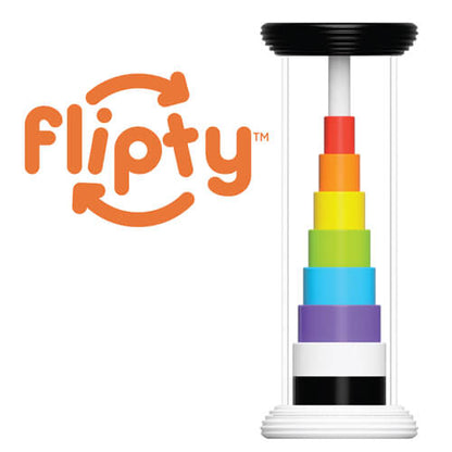 Flipty Obracanka Tęczowo-Kontrastowa  - Fat Brain Toys