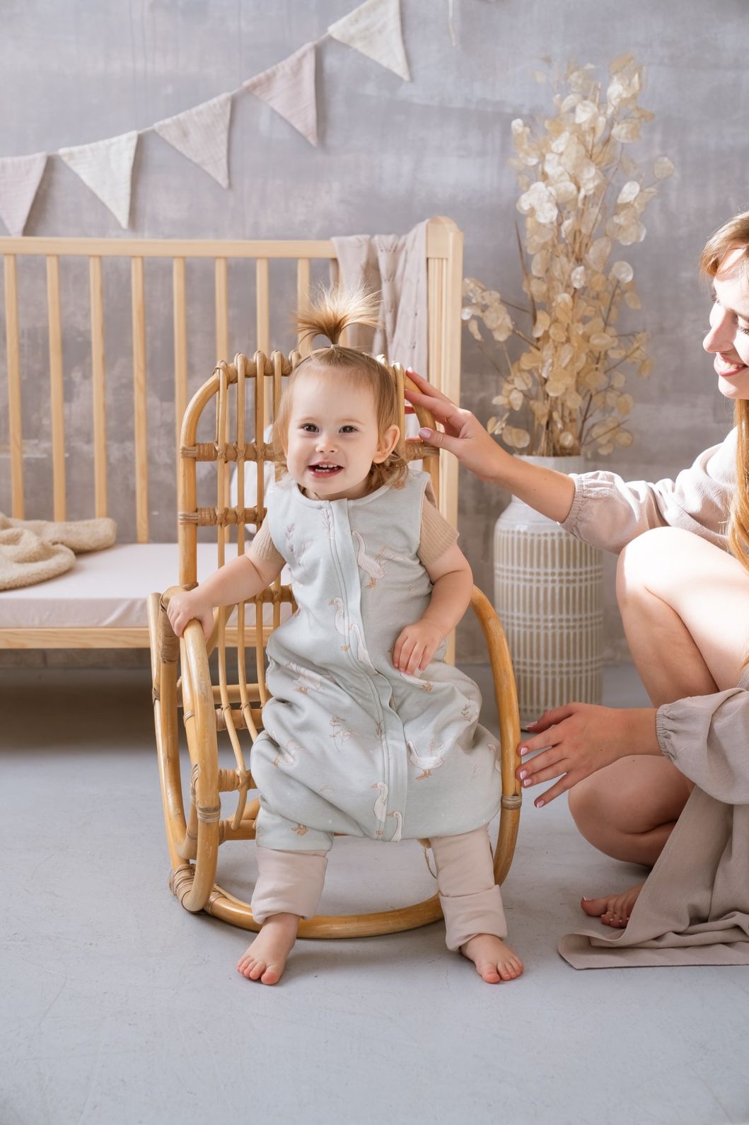 Śpiworek z nogawkami 1.0 Tog - ColorStories Happy Goose Olive 1-3 lat