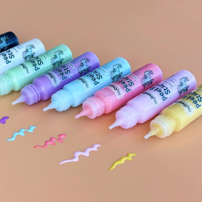 Farba do Tworzenia Naklejek. Peel & Stick Paint - Hey Doodle Brokatowa