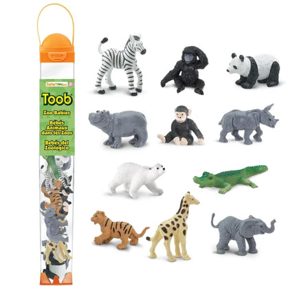 Zestaw figurek w tubie - Małe Zwierzątka z Zoo