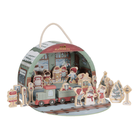 Kalendarz adwentowy w walizeczce FSC X-MAS - Little Dutch