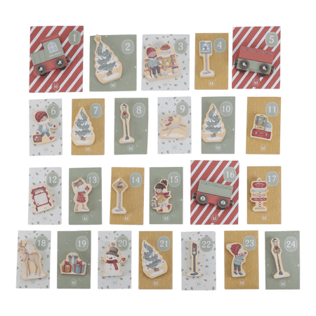 Kalendarz adwentowy w walizeczce FSC X-MAS - Little Dutch