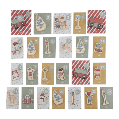 Kalendarz adwentowy w walizeczce FSC X-MAS - Little Dutch