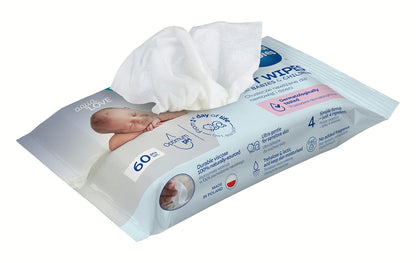 Chusteczki nawilżane dla niemowląt i dzieci, 99% wody, 60 szt - Canpol