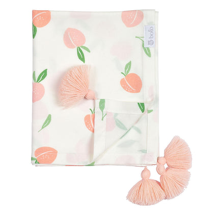 Otulacz bambusowy 80x100 cm - Bolo brzoskwinki