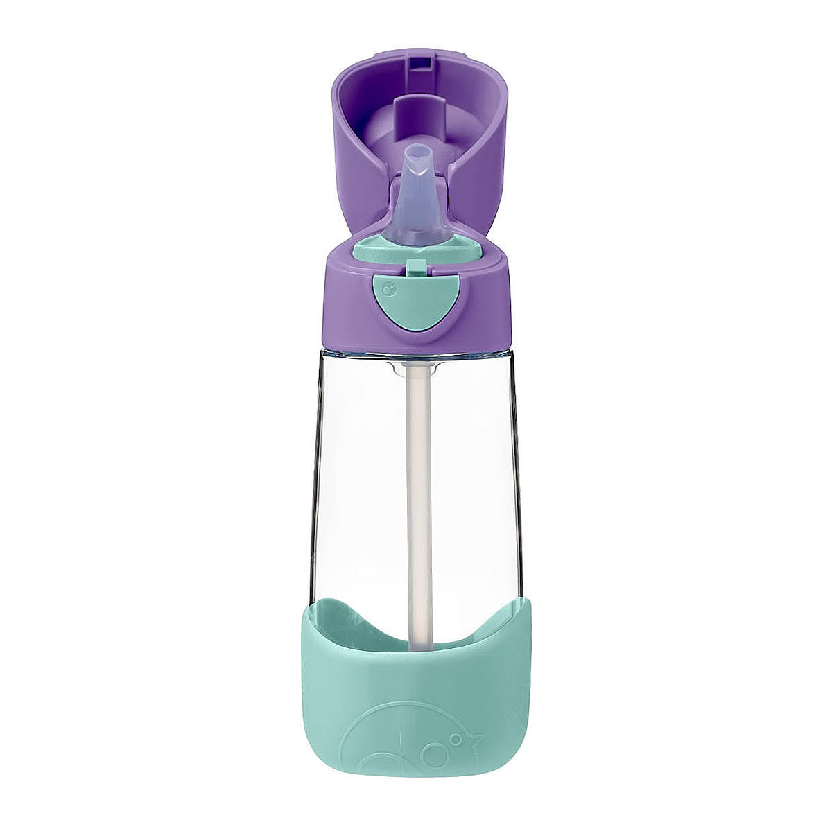 B.BOX - tritanowa butelka ze słomką 450ml Lilac Pop