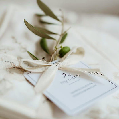 Otulacz babambusowy 75x100 cm / 100x120 cm - boho - My Memi flowers 75x100