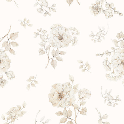 Otulacz babambusowy 75x100 cm / 100x120 cm - boho - My Memi flowers 75x100