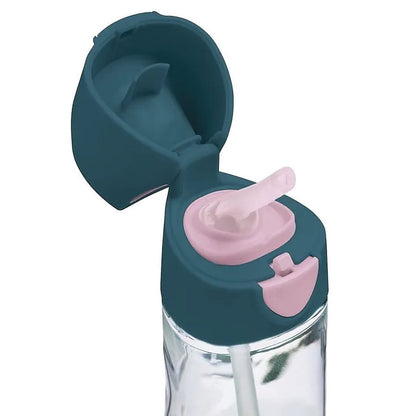 B.BOX - tritanowa butelka ze słomką 450ml Indigo Rose