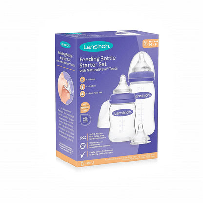 Lansinoh - zestaw startowy butelki (160ml + 240ml) Natural Wave