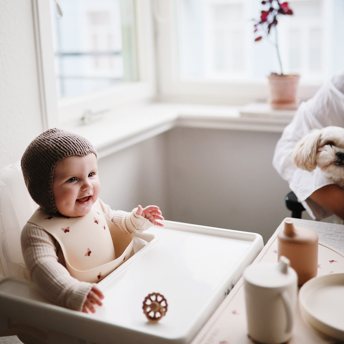 Śliniak silikonowy - Mushie Butterflies