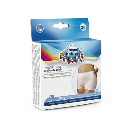 Wielorazowe siateczkowe majtki poporodowe 2szt - Canpol L XL
