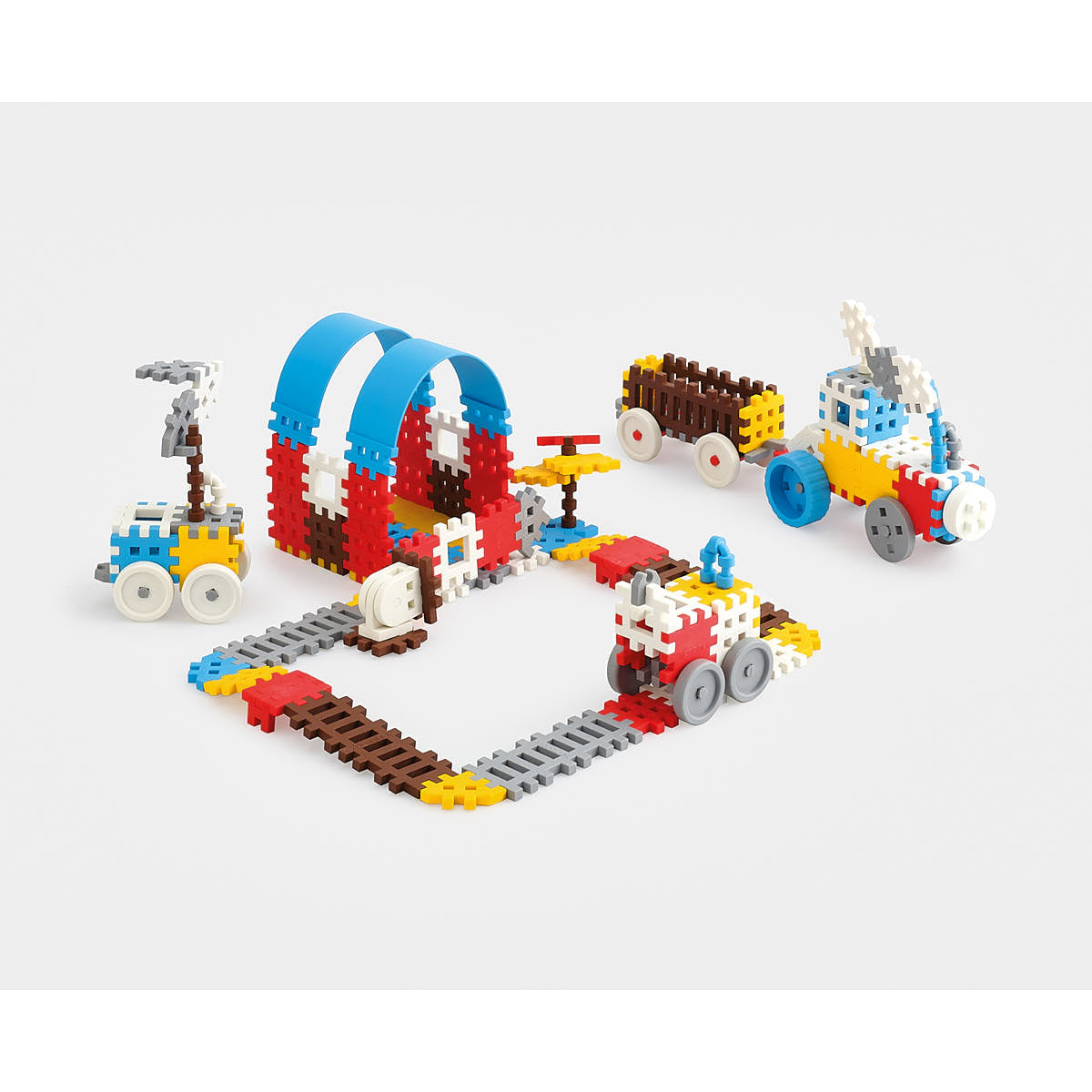 Klocki Mini Waffle Konstruktor 140szt - Marioinex Niebieski