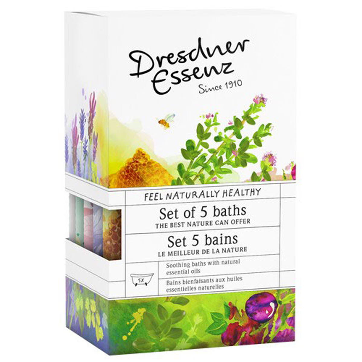 Prozdrowotny Zestaw - Sól do kąpieli 5x60g - Dresdner Essenz