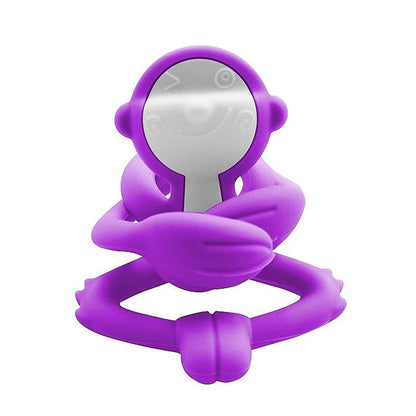 Gryzak dla niemowlaka - Zabawka Małpka - Mombella Purple