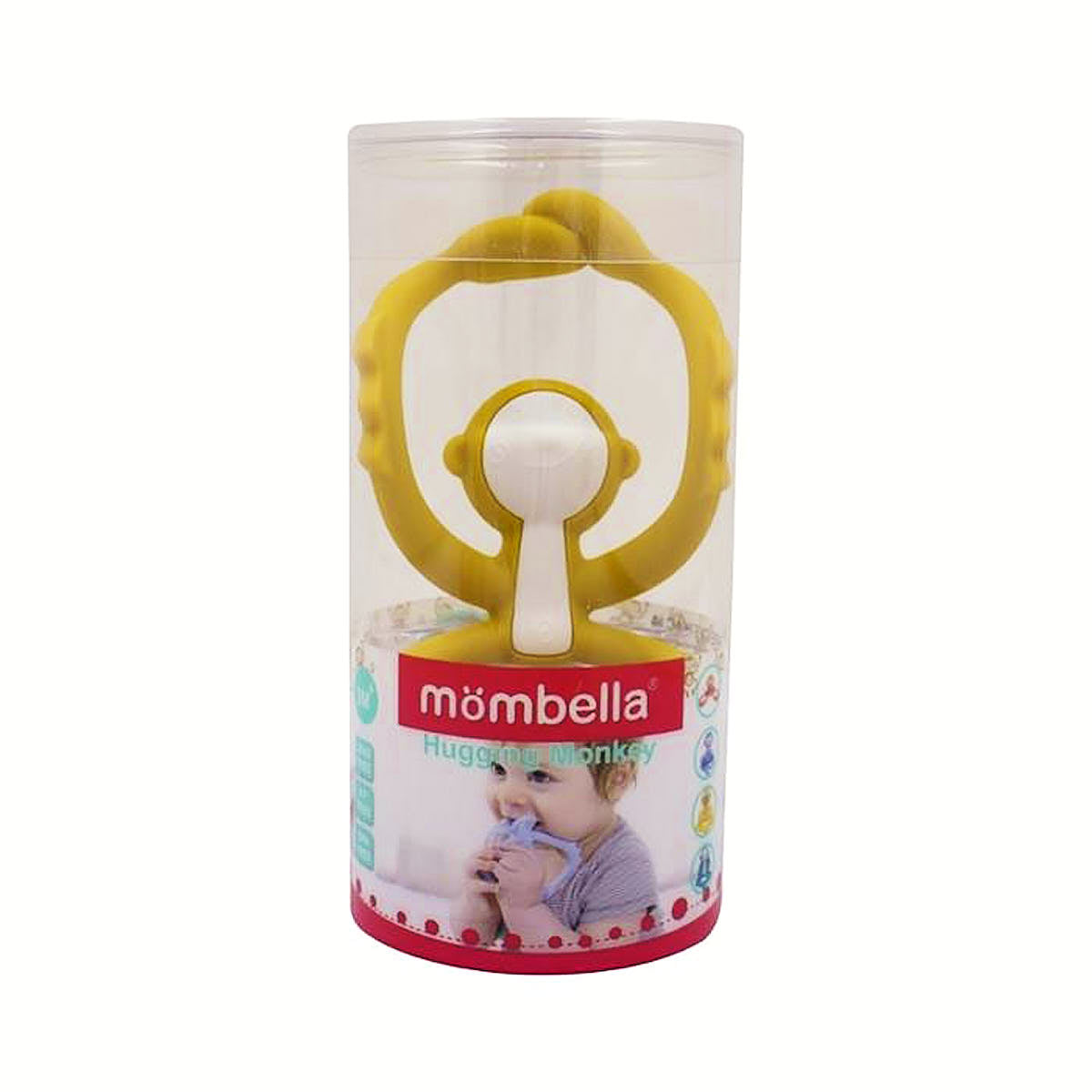 Gryzak dla niemowlaka - Zabawka Małpka - Mombella Curry