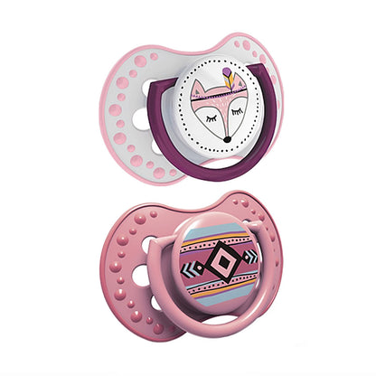 Smoczek silikonowy 2szt - Lovi Indian Summer Girl 6-18