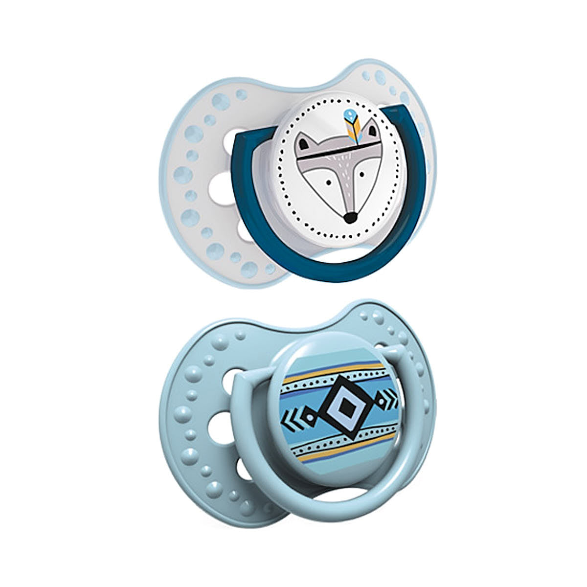 Smoczek silikonowy 2szt - Lovi Indian Summer Boy 0-3m