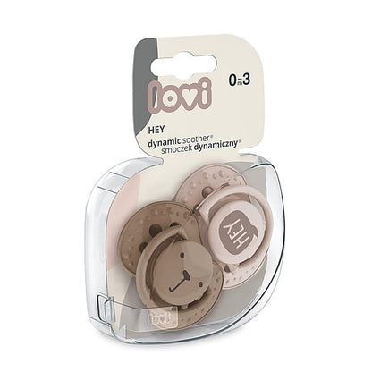 Smoczek silikonowy 2szt - Lovi Hey Girl 0-3m