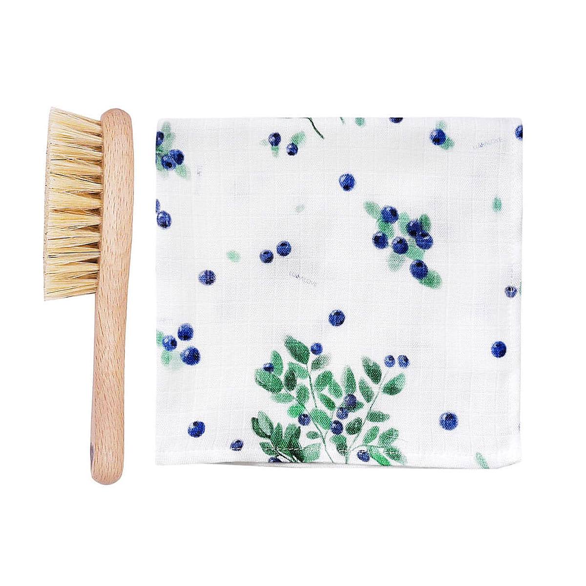 Szczotka na ciemieniuchę z myjką - Lullalove jagódki