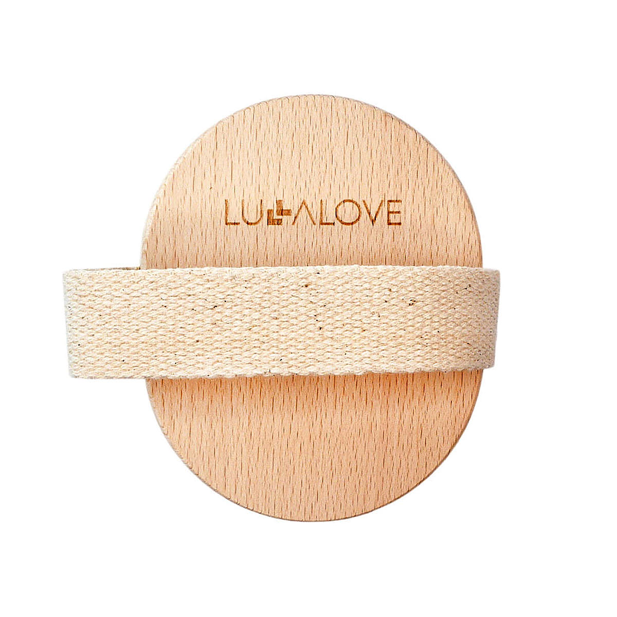 Okrągła szczotka tampico do masażu na sucho - Lullalove