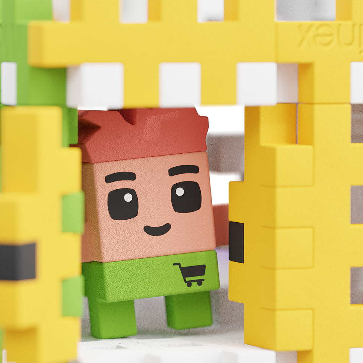 Klocki Mini Waffle City Shop 148szt - Marioinex