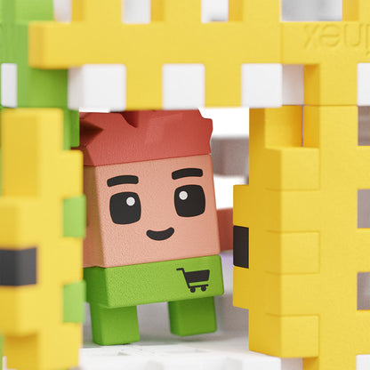 Klocki Mini Waffle City Shop 148szt - Marioinex