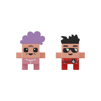 Klocki Mini Waffle City Wóz Strażacki 80szt - Marioinex