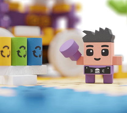 Klocki Mini Waffle City Food Truck 148szt - Marioinex