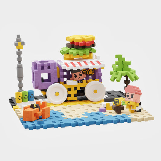 Klocki Mini Waffle City Food Truck 148szt - Marioinex