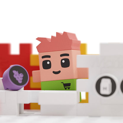 Klocki Mini Waffle City Shop 148szt - Marioinex