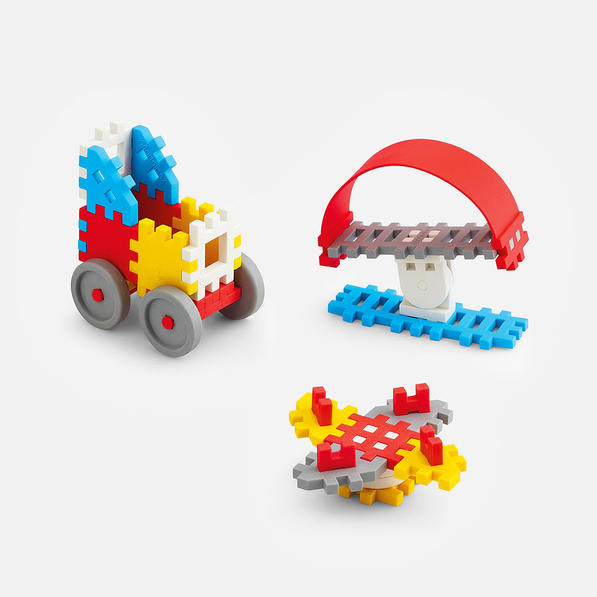 Klocki Mini Waffle Konstruktor 35szt - Marioinex Niebieski